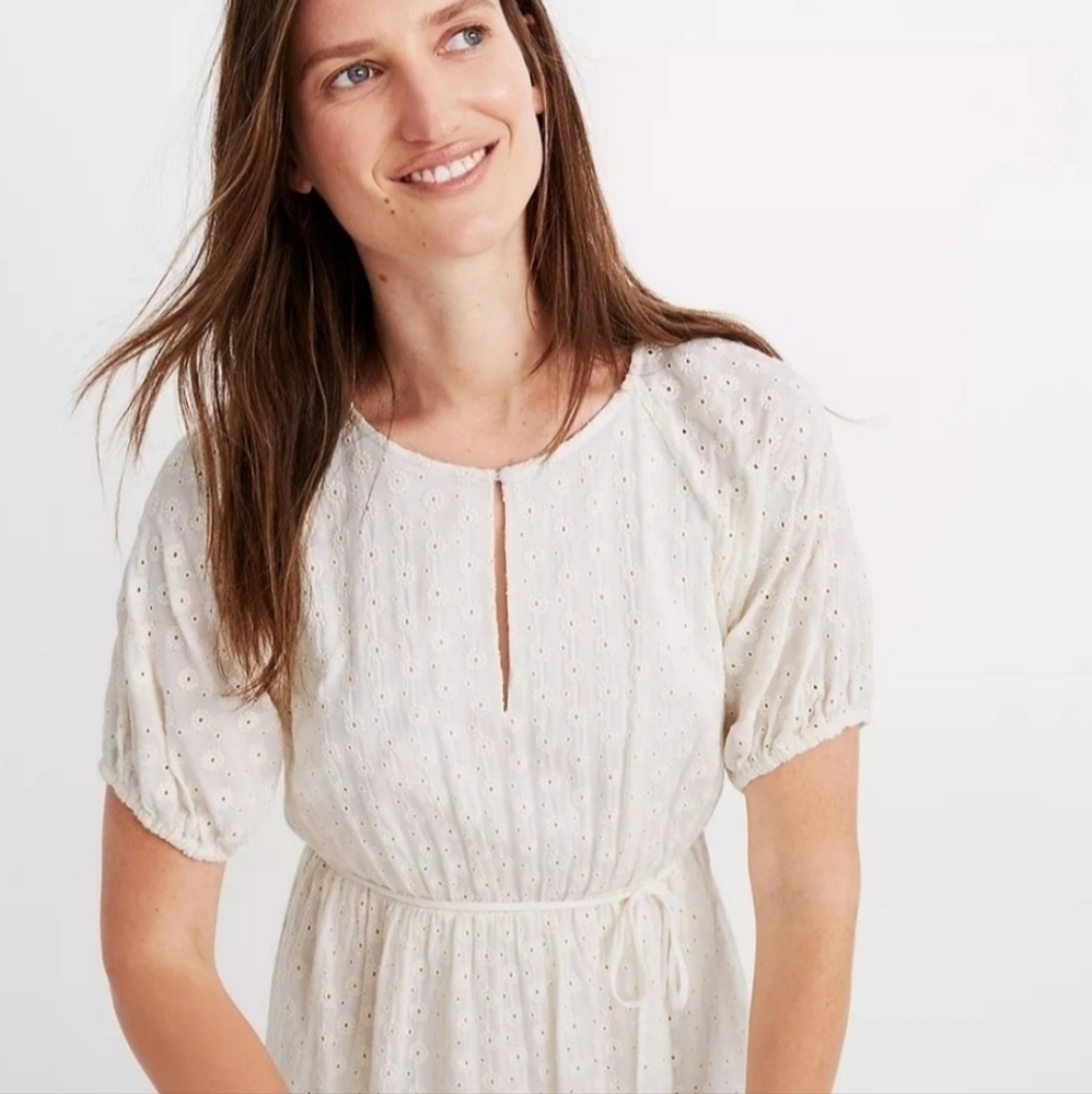 Madewell Eyelet White Dress